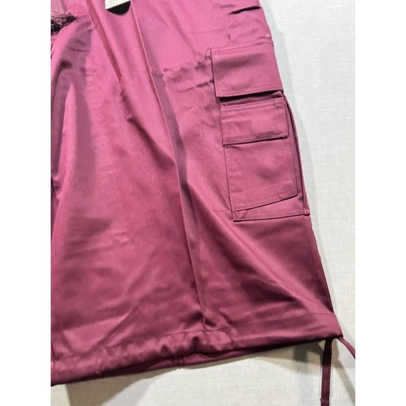 Beyond The Limit Shorts Mens 42 Red Cargo‎ Pocketed Zip Button Belted Men. - Picture 2 of 10
